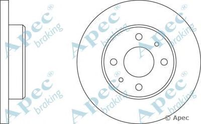 APEC BRAKING dsk153 -  Тормозной диск